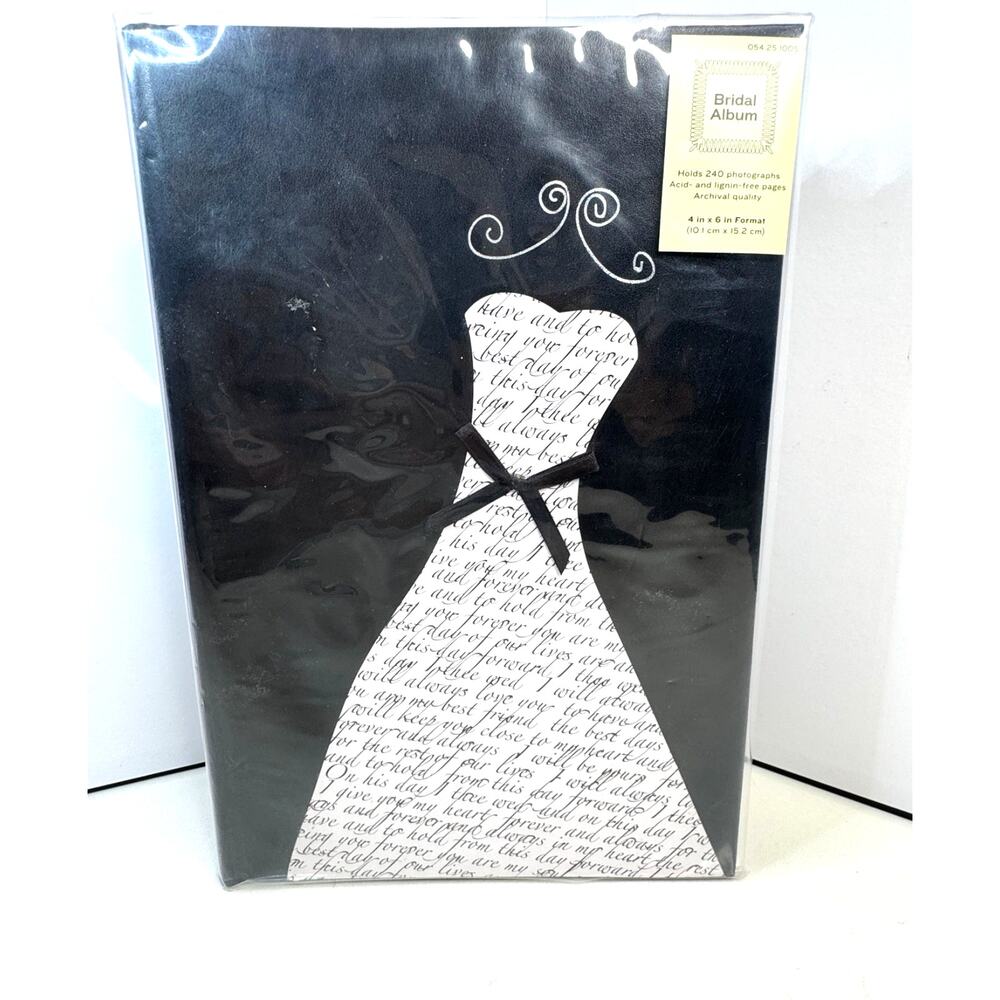 2010 Bridal Wedding Album 4x6 Picture Slots #240 Pictures Black & White